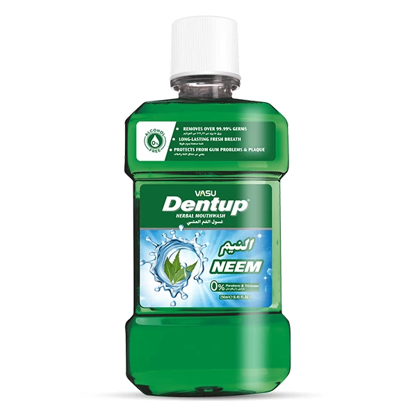 Dentup Herbal Mouthwash – Neem, 250 ml